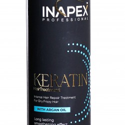 INAPEX Professional Premium Keratin Hair Treatment With Argan Oil  Sulfate Free for Dry Damaged or Color Treated Hair  {300ml}