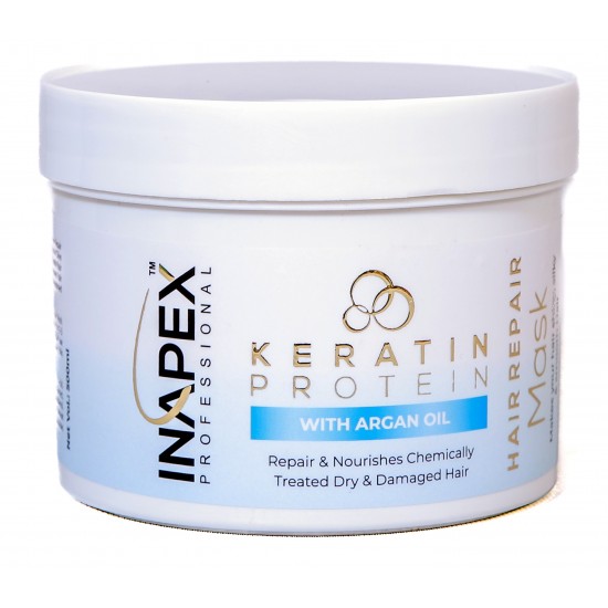 INAPEX Professional Keratin Protein Hair Repair MASK With Argan Oil  (500 ml)