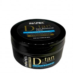INAPEX Professional D-Tan Tan Removing Face Pack For All Skin Types Paraben Free For Instant Skin Whitening (250 ml)