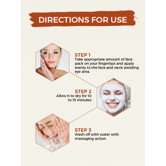 INAPEX Professional D-Tan Tan Removing Face Pack For All Skin Types Paraben Free For Instant Skin Whitening (250 ml)