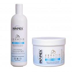 INAPEX Professional Keratin Shampoo & Mask 500Ml Each Combo Set  (1000 ml)